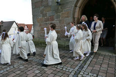 Feier der 1. Heiligen Kommunion in Sankt Crescentius (Foto: Karl-Franz Thiede)